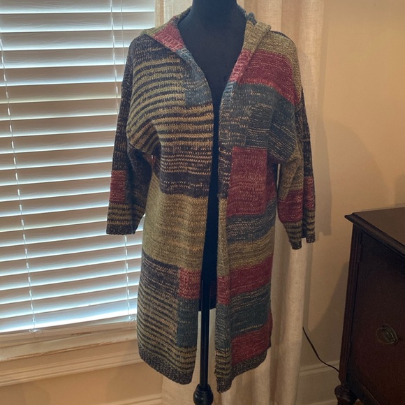 Ladies Multicolor- Sweater Jacket- S/M - Picture 1 of 6